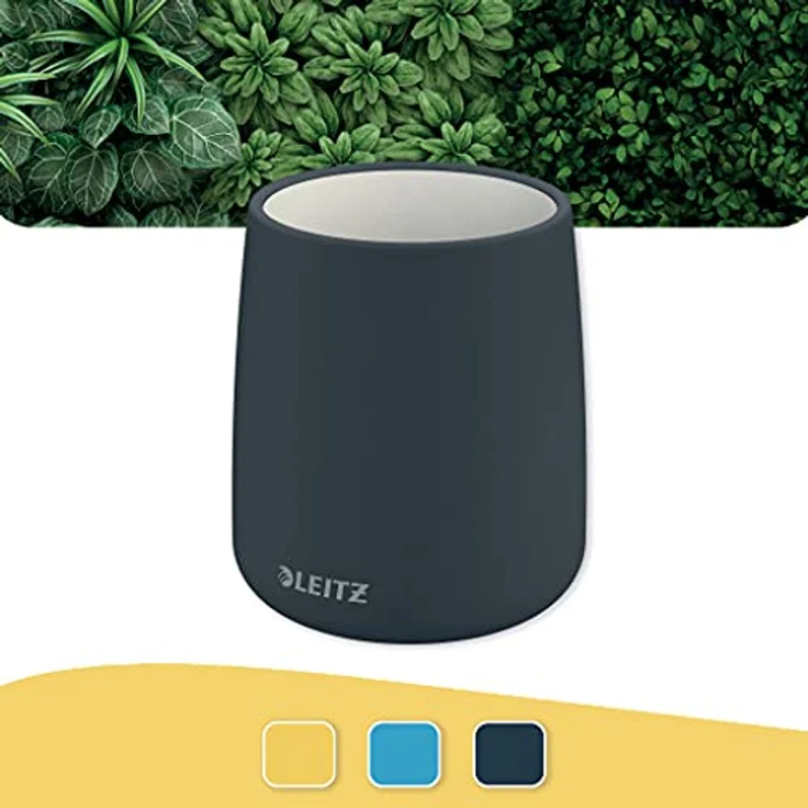 Leitz Stifteköcher, Stiftehalter aus Keramik, Samtgrau, Cosy-Serie, 53290089 – Bild 2