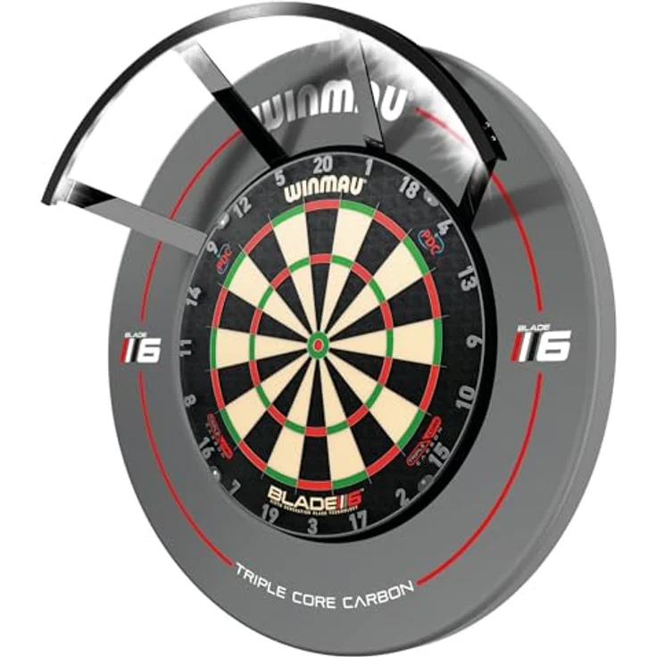 WINMAU Polaris 120° Dartboard Light, universelle Montage, leicht und diskret, für optimale Dartsichtbarkeit – Bild 1