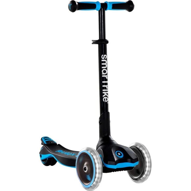 smarTrike Kinderroller Xtend Scooter - blue, Outdoor Scooter für Kinder mit LED-Beleuchtung und verstellbarem Lenker