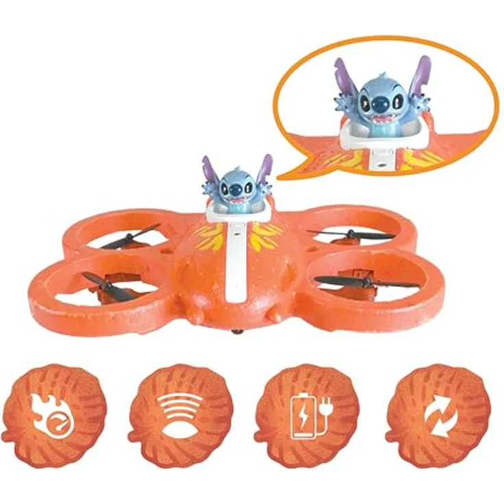 Lexibook My Flying Stitch RC, Ferngesteuertes 3D-Stitch Raumschiff mit Gestensteuerung und Loopings, für Innenbereich – Bild 3