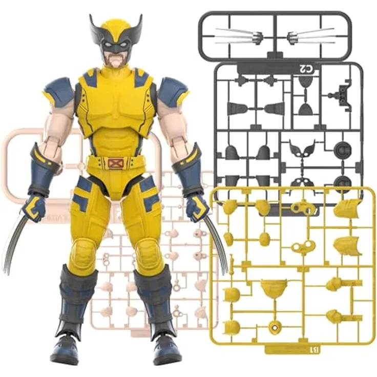 Blokees Marvel Heroes Champion Class 05 Wolverine, detaillierte Sammelfigur, gelenkter Modellbausatz, 15 cm Höhe, aus hochwertigem PVC, mehrfarbig