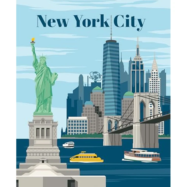 Ravensburger CreArt - Malen nach Zahlen 23686 - Colorful New York City - ab 12 Jahren – Bild 2