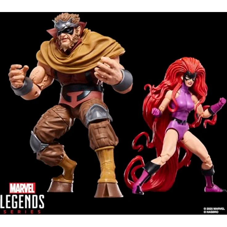 Hasbro Marvel Legends Series Inhumans, Medusa & Gorgon Action-Figuren 2er-Pack, 15 cm mit 6 Accessoires und über 20 Bewegungspunkten – Bild 5