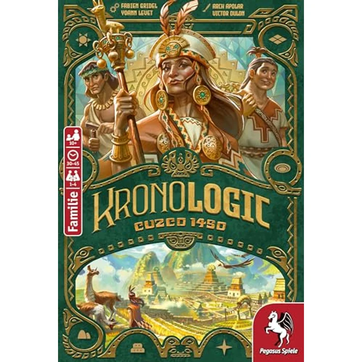 Pegasus Spiele Kronologic – Cuzco 1450, Brettspiel für Familien, Gold – Bild 3