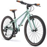 Bikestar Kinderfahrrad Leichtgewicht 9 kg 24 Zoll Aluminium ab 8 Jahre, 8 Gang Shimano RD-M2005 Schaltwerk, Reflektierende Reifen