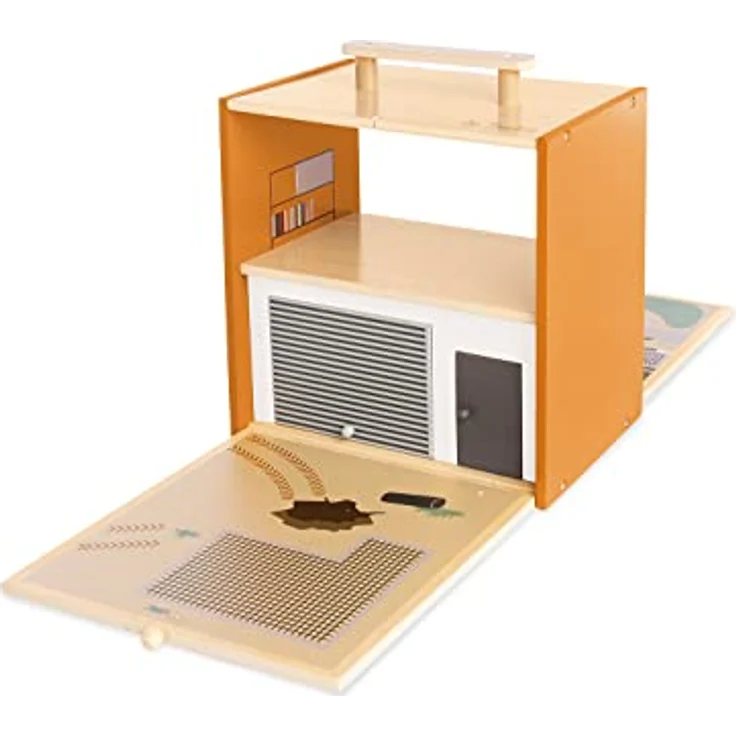 PINOLINO Spielwelt 'Baustelle Gustav', 12-tlg. Zubehör mit modularen Umbaumöglichkeiten, Reisespielzeug inkl. Figuren, FSC-zertifiziert, Bunt – Bild 5