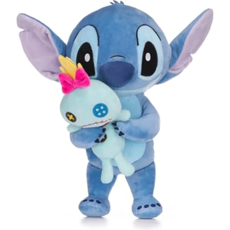 Simba 6315877004X06 Disney Stitch mit Scrump 25 cm Kuscheltier, weiches Plüschtier aus Lilo und Stitch, Offiziell lizenziert – Bild 2