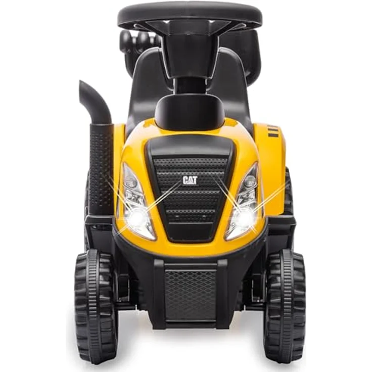 Jamara Rutscher Caterpillar Traktor mit Anhänger gelb, stabil und langlebig für Kinder ab 12 Monaten, maximale Belastbarkeit 25 kg – Bild 5