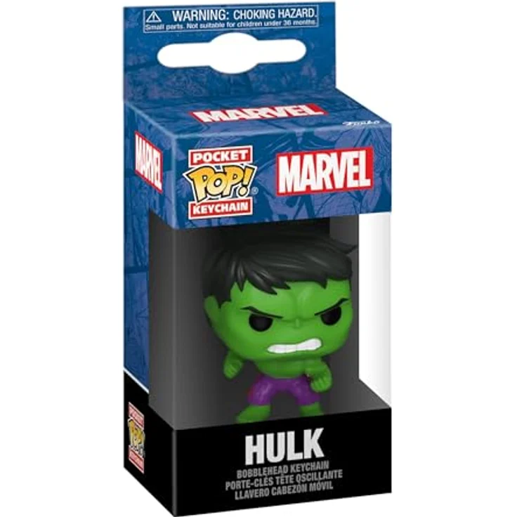 Funko Pop! Keychain: Marvel NC - Hulk, mini Vinyl-Figur, ca. 11,76 cm, idealer Strumpffüller für Marvel Comics Fans – Bild 2
