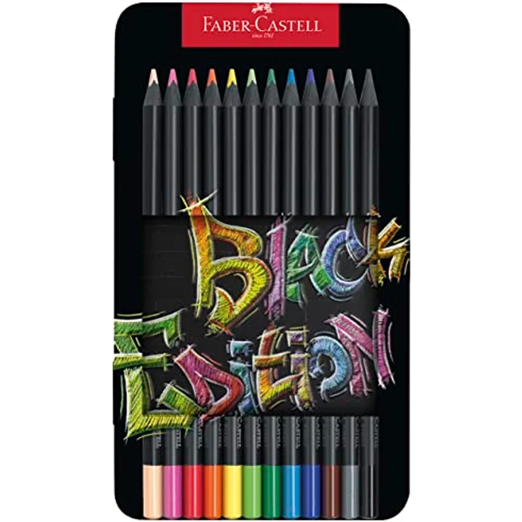 Buntstifte Black Edition 12er Metalletui – Bild 2