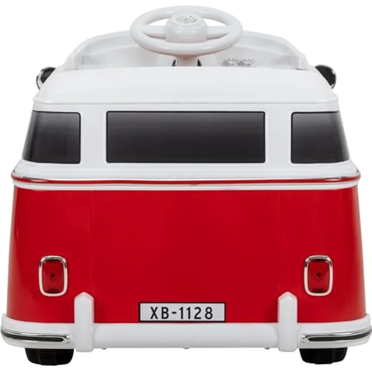 Actionbikes Motors VW Bus T1, Kinder Elektroauto mit Fernbedienung, ergonomischem Sitz und Bluetooth-Funktion, rot – Bild 6