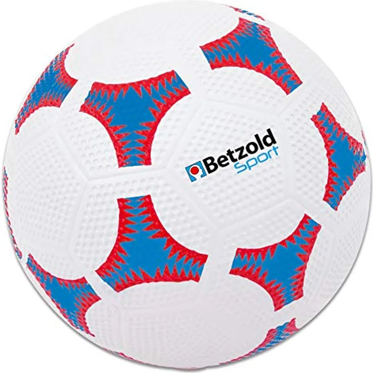 Betzold Sport Fußball Schulhof-Fußball, robuster Ball in Größe 5 für Outdoor-Pausenspaß, 22 cm Durchmesser