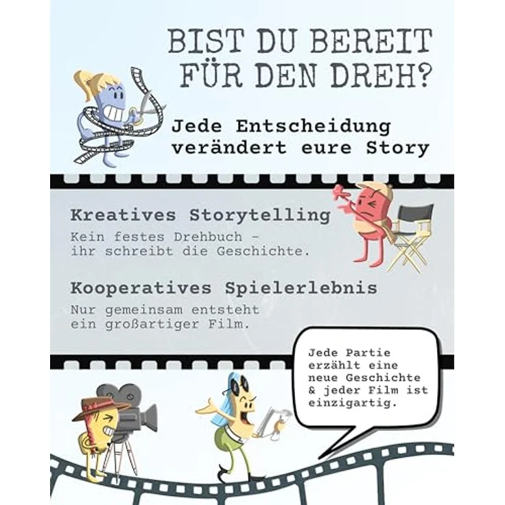 Kobold Spieleverlag Roll Camera! Brettspiel für 1-4 Spieler, ab 10 Jahren, Spieldauer 45-90 Minuten, Deutsch – Bild 7