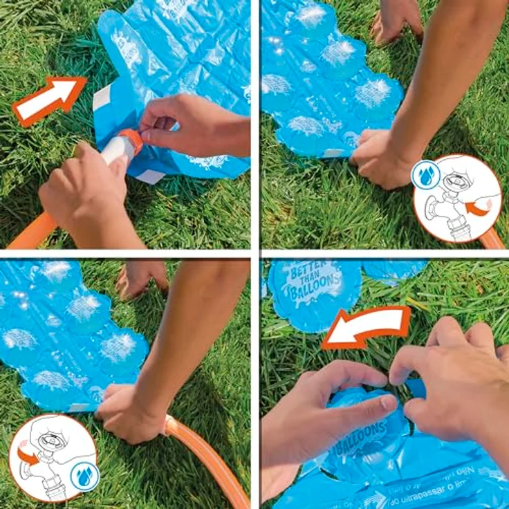 NERF Better Than Balloons Wasserspielzeug, 108 Wasserkapseln, leicht zu befüllen, Splash-Action, für Jungen und Mädchen – Bild 2