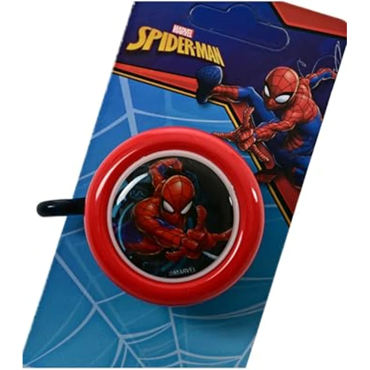 Spiderman Fahrradklingel Kinder Jungen Fahrradglocke Schelle, robustes Metall & Kunststoff, actiongeladene Spider-Man Designs – Bild 2