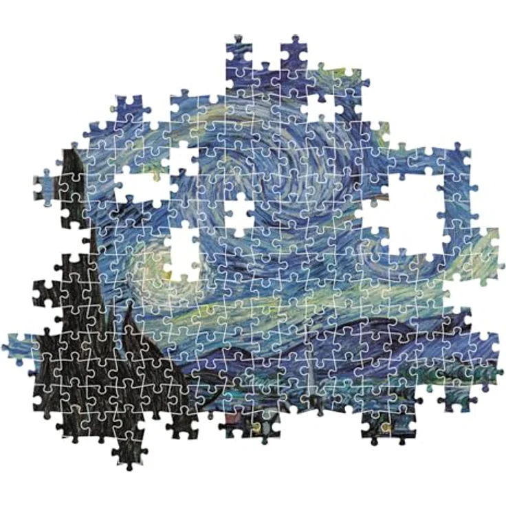 Clementoni Puzzle Collection - Museum The Starry Night Van Gogh, 1000-teiliges Puzzle für Erwachsene, 70 x 50 cm, umweltfreundlich gefertigt in Italien – Bild 5
