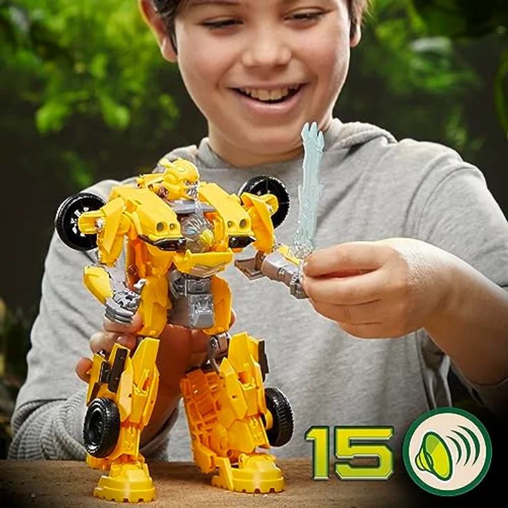 Transformers Spielzeug zum Film Transformers: Aufstieg der Bestien, Beast-Mode Bumblebee Action-Figur ab 6 Jahren, 25 cm – Bild 4
