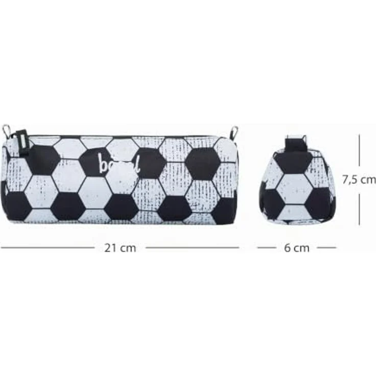 Baagl Platz Federmäppchen, geräumige Stiftetasche für Jungen und Mädchen, trendiges Design - Goal, 21 x 7 x 7 cm – Bild 5