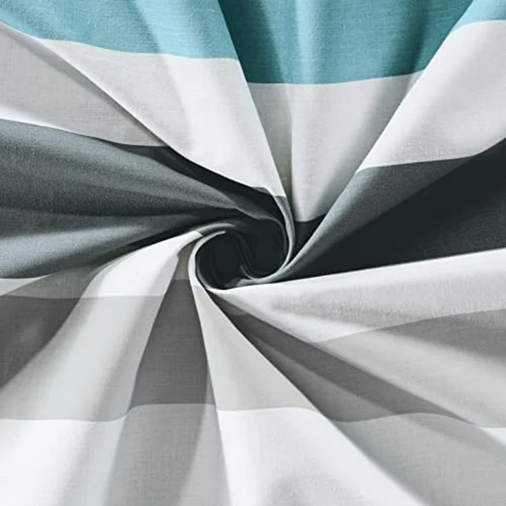 REDBEST Bettwäsche, Bettgarnitur Renforcé Petrol Größe 135x200 cm (40x80 cm) - mit praktischem Reißverschluss anschmiegsam, strapazierstark, 100% Baumwolle – Bild 4