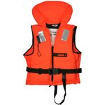 Lalizas Rettungsweste Schwimmweste 70-90kg ISO 12402-4 Feststoffweste 100N, Sicherheitsfarbe Orange
