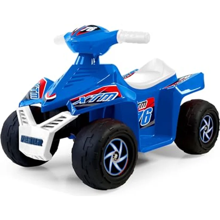 FEBER Quad CE-Blue 6V, Elektrofahrzeug für Kinder 18 Monate bis 3 Jahre, mit Gaspedal, große Räder, bis zu 40 Minuten Akkulaufzeit, inkl. Ladegerät – Bild 1