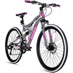 Bergsteiger Kodiak 24 Zoll Mountainbike, Jungen & Mädchen Kinderfahrrad geeignet für 8, 9, 10, 11, 12, 13 Jahre, Scheibenbremse, Shimano 21 Gang-Schaltung