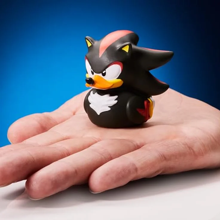 TUBBZ Mini Shadow Sammelfigur, offizielle Sonic The Hedgehog Gummiente, 5 cm, hochdetailliertes Sammlerstück in Badewannen-Displaybox – Bild 5