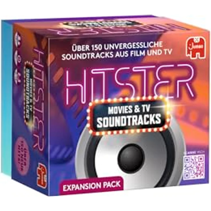 Jumbo Hitster, Film- & Serien-Soundtracks, Deutsche Erweiterung, 154 Musikkarten, Party- & Kartenspiel für Erwachsene und Familien, 2 bis 10 Spieler, ab 16 Jahren – Bild 2