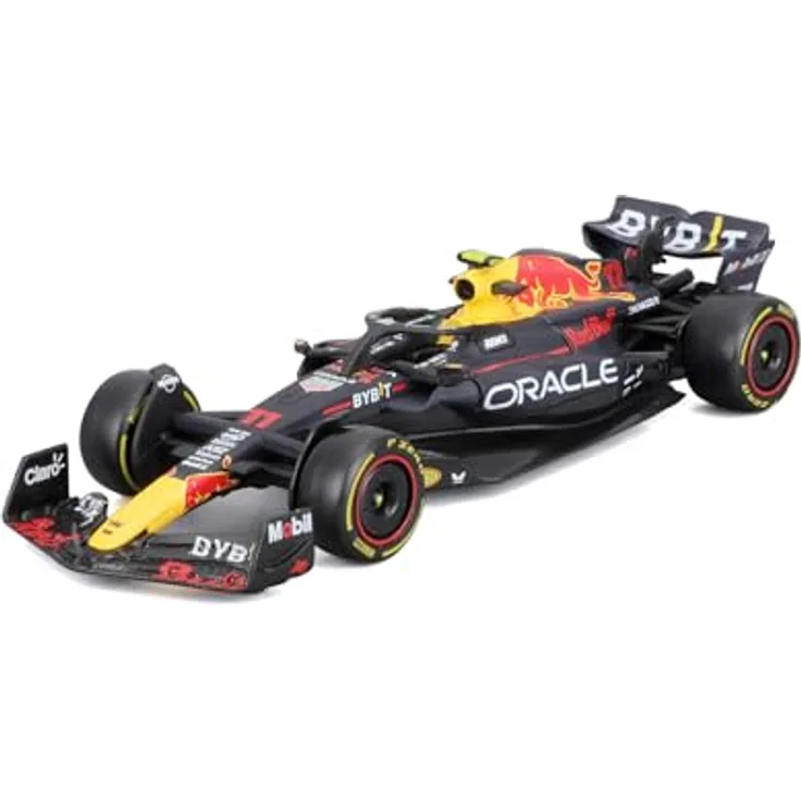 Bburago Red Bull Racing RB19 Sergio Perez #11 2023, realistisches Modellauto im Maßstab 1:43 mit offizieller Red Bull-Lizenz, empfohlenes Alter 3+ Jahre
