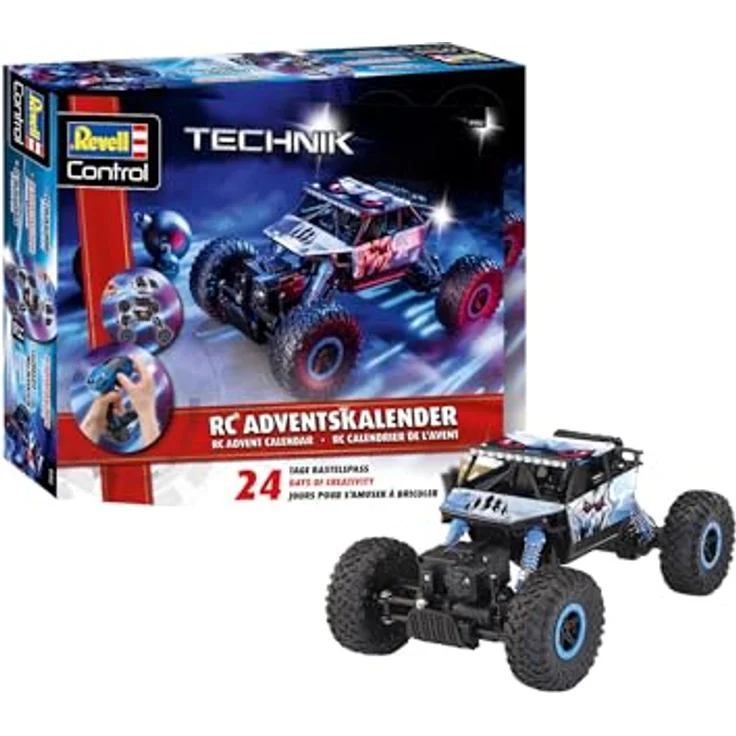 Revell 01052 Adventskalender, RC Crawler Modell mit 24 spannenden Bauteilen, realistischem Design und Geländetauglichkeit – Bild 1