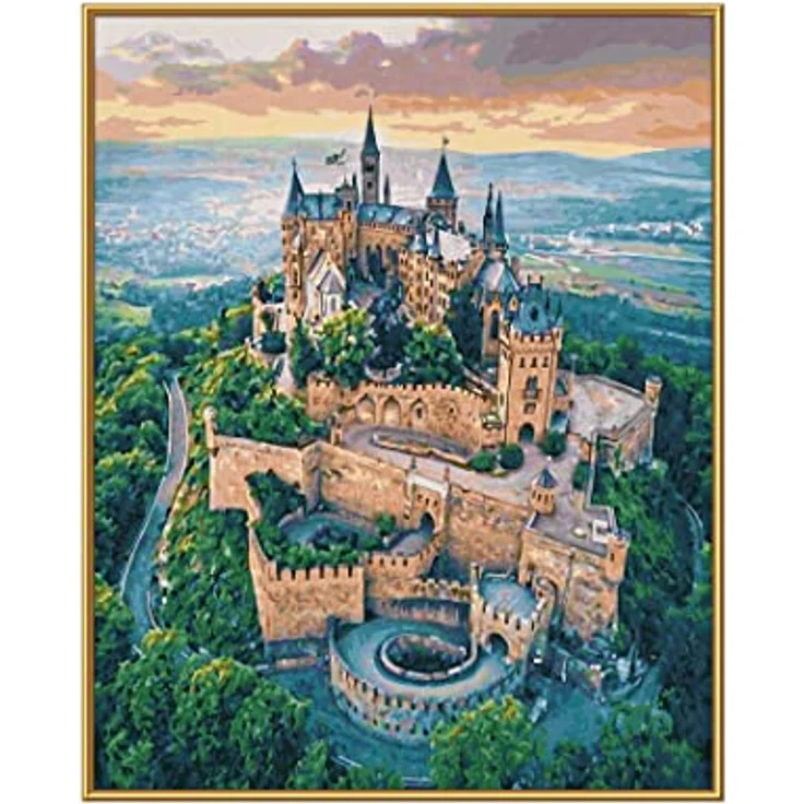 Schipper MNZ - Burg Hohenzollern, Malvorlage mit fantastischem Blick auf die prachtvolle Burg und Umgebung – Bild 3