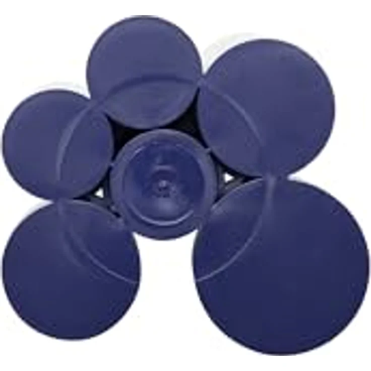 MAUL Stifteköcher MAULtubo, Stiftehalter Hochglanz mit 6 Köchern, standfest, Made in Germany, Ø ca 15 cm, Höhe 12,5 cm, Blau – Bild 3