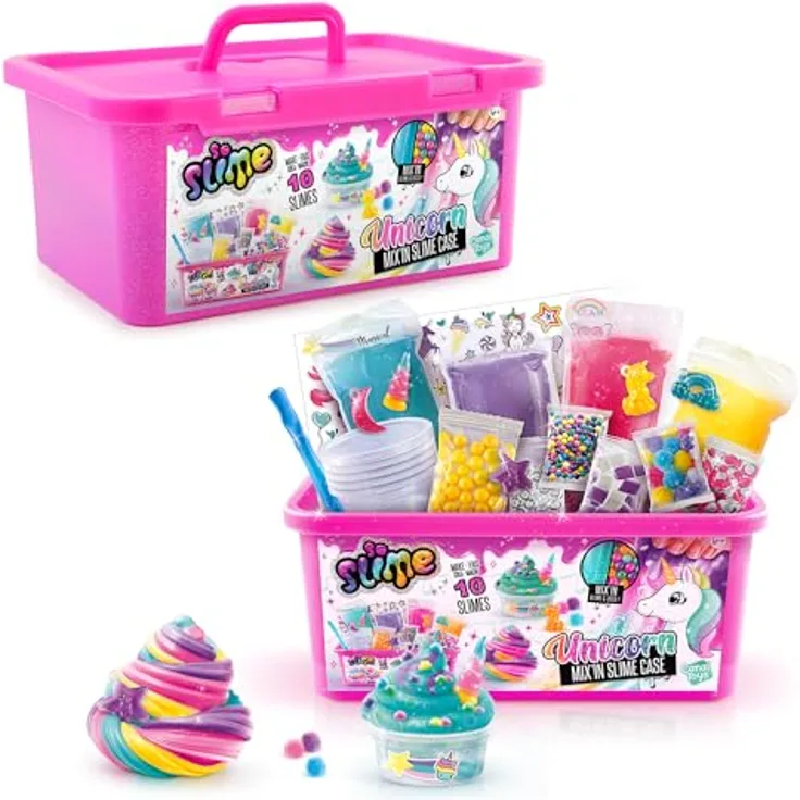 Canal Toys C Toys - So Slime SSC260, sensorischer Slime-Koffer Einhorn mit Spielzubehör und Transportmöglichkeiten