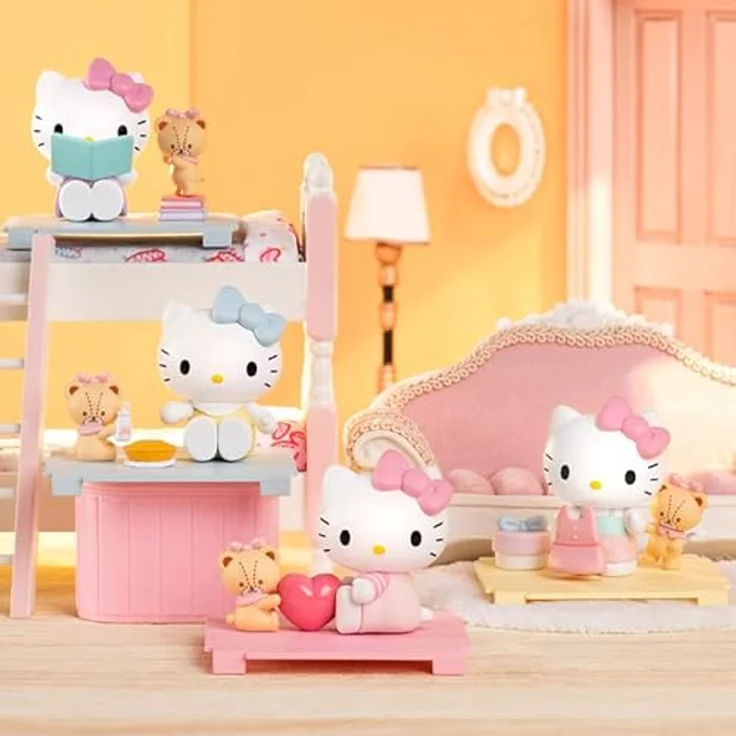 Hello Kitty - Blind Box Serie Süßes Herz, Sammelfigur mit 9 Designs, transparente Mini-Box 7 x 7 cm, Unboxing Überraschung, Giochi Preziosi – Bild 4
