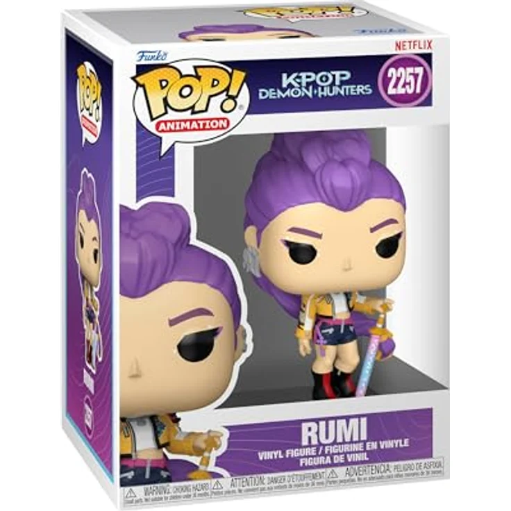 Funko Pop! Animation: KPop Demon Hunters - Rumi - Vinyl-Sammelfigur, 9,5 cm, offizielles Merchandise für KPop-Fans – Bild 1