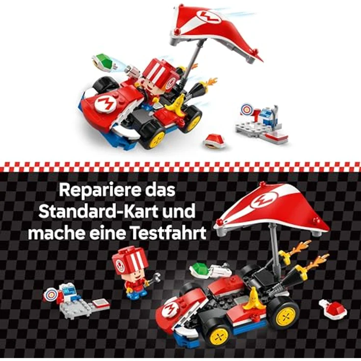 LEGO Super Mario 72032 Kart™ – Standard-Kart Bausatz mit Toad Figur und interaktiven Soundeffekten, Mehrfarbig – Bild 3