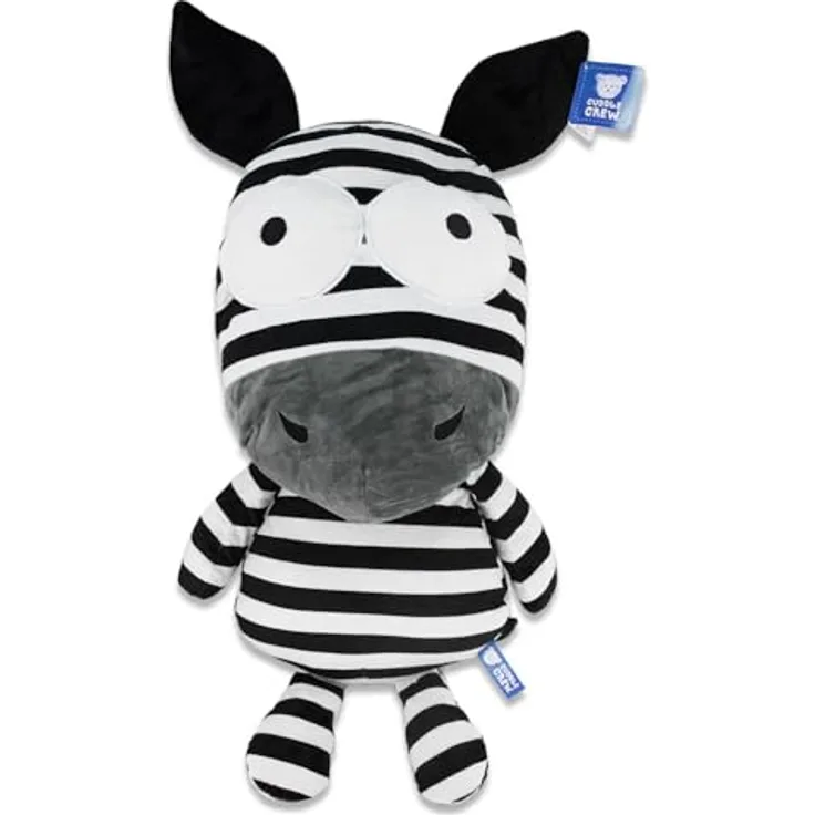 BEMIRO Zebra Kuscheltier mit großen Augen - ca. 50 cm
