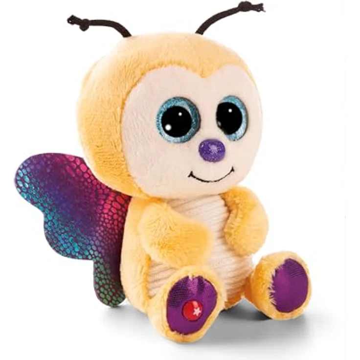NICI GLUBSCHIS Schmetterling Sunshine Lou, Kuscheltier 25cm aus weichem gelben Plüsch mit Glitzeraugen und niedlichen Fühlern, ideal zum Kuscheln und Spielen für Kinder & Erwachsene | 61850 – Bild 1