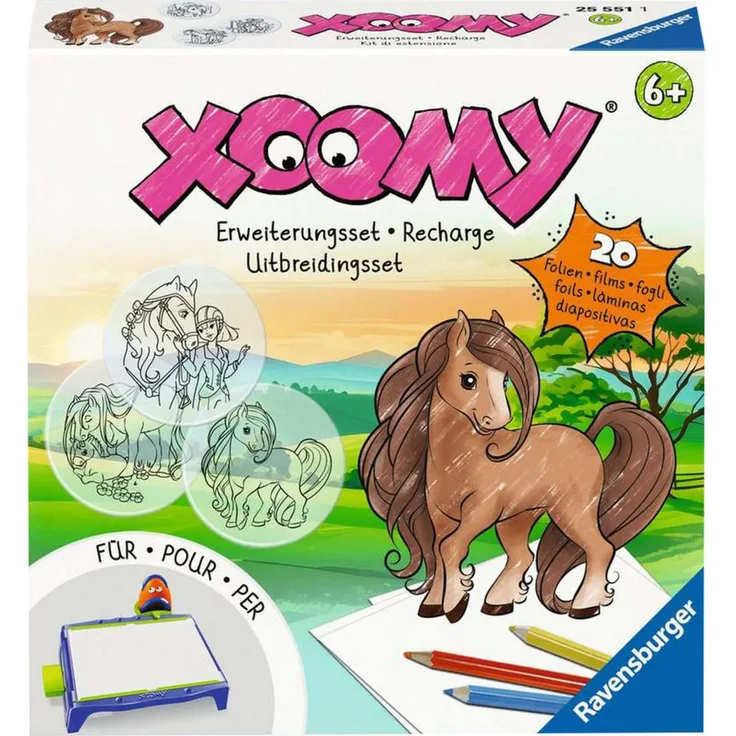 Ravensburger Malen nach Zahlen Ravensburger Xoomy Erweiterungsset Pferde, Malen