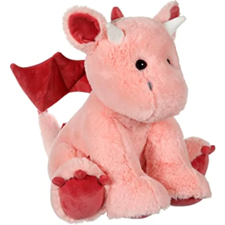 GIPSY Gispy-Dragon Floppy, 30 cm rosa Plüsch, selbststehend, ideal als Geschenk für Kinder, erhältlich in 3 Pastellfarben – Bild 2