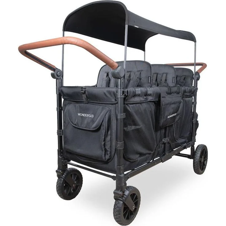 WonderFold W6 Luxe Pro KinderVan, Kinderwagen für 6 Kinder/Bollerwagen, multifunktional und robust