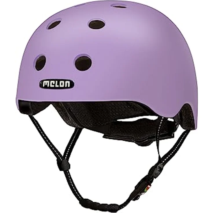 Melon Fahrradhelm »Venice« | Leichter & sicherer urbaner Cityhelm mit Magnetverschluss, individuell anpassbar in lila, Pastell | Größe M-L (52-58 cm) – Bild 1