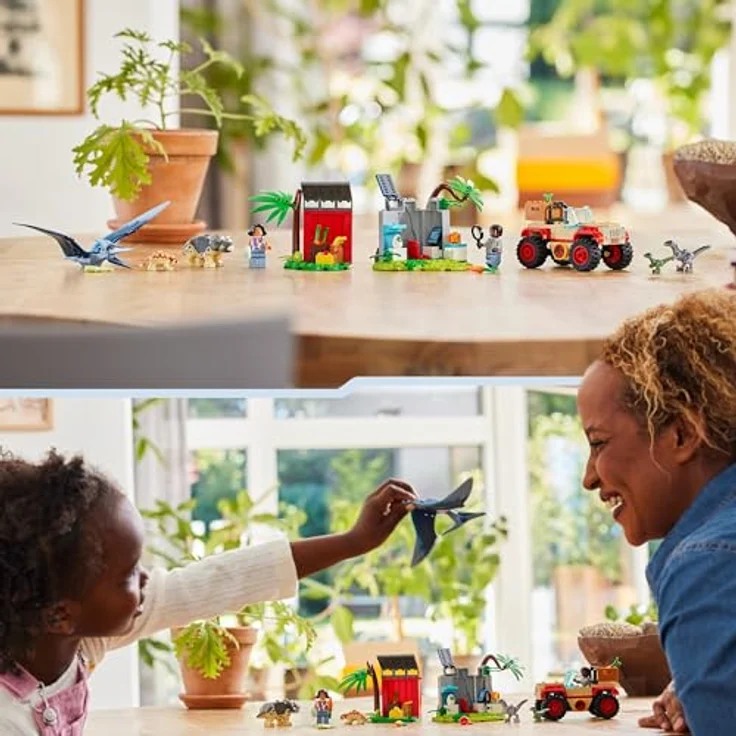 LEGO Jurassic World Rettungszentrum für Baby-Dinos, Set mit kleinen Dinosaurier-Figuren, darunter Triceratops, Ankylosaurus und Velociraptor, Geschenk zum Bauen für Jungs und Mädchen ab 4 Jahren 76963 – Bild 5