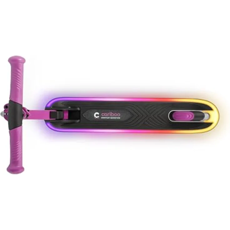CARIBOO Cariboo LEDStar, Zweirad-Roller mit leuchtendem LED-Trittbrett und 11 Lichtmodi, Bewegungssensor, klappbar – Bild 6
