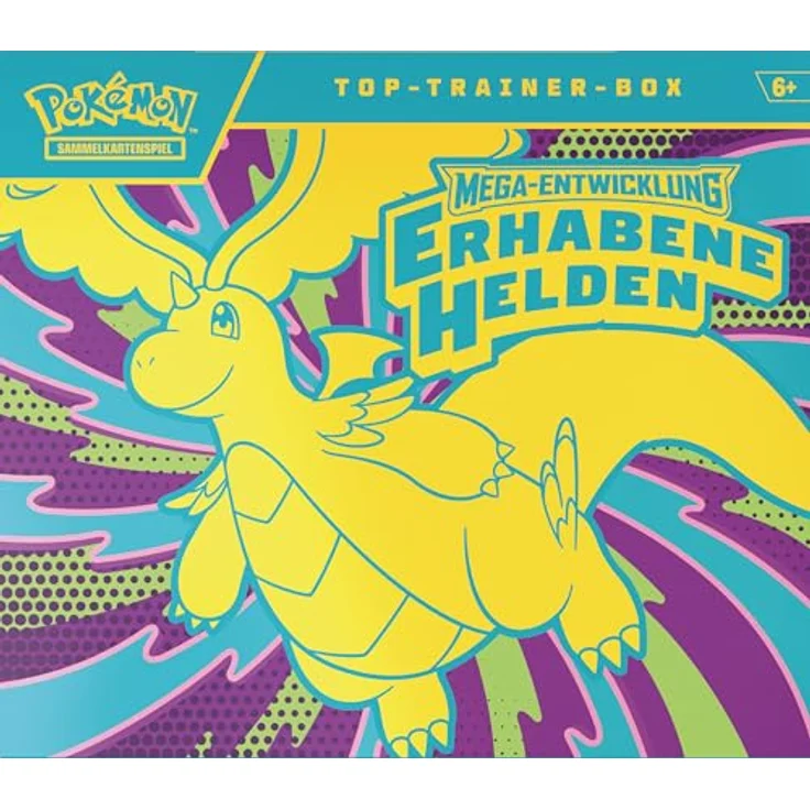 Pokémon Top-Trainer-Box Mega-Entwicklung – Erhabene Helden, 1 Promokarte, 9 Boosterpacks, Premium-Zubehör – Bild 2