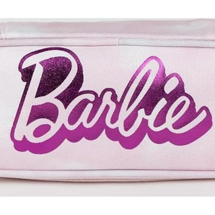 Barbie Federmäppchen Schuletui mit 3 Fächern, praktisches Design für Schreibwaren, robust und leicht zu reinigen – Bild 2