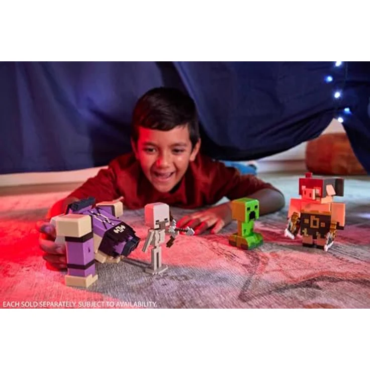 Minecraft Spielzeug Legends ca. 8 cm große Actionfiguren im 2er-Pack, Bereit zum Angriff und mit Zubehör | Geschenk zum Sammeln für Kinder, GYR99 – Bild 2