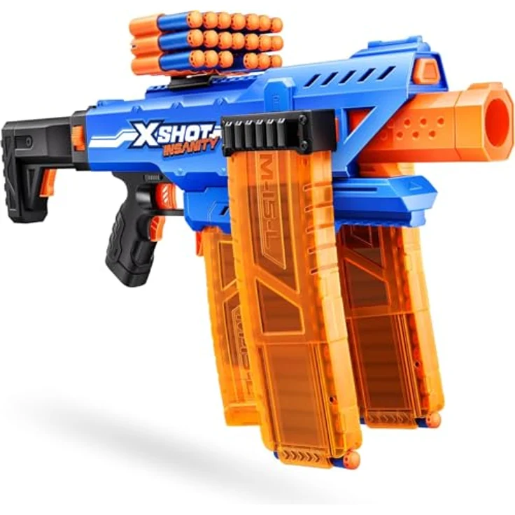 Zuru Insanity Motorized Clip Blaster, voll motorisiert mit 4 Clips und Reichweite bis 27 m – Bild 5