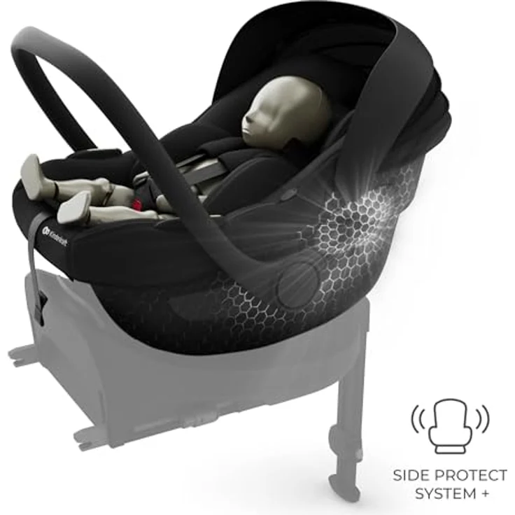 Kinderkraft i-Lite Babyschale mit Endura Safe FX Basis, ultraleicht, 90° Drehfunktion, geeignet von Geburt bis 87 cm, i-Size Norm – Bild 6