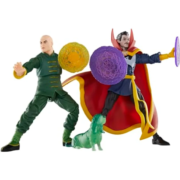 Marvel Legends Series Doctor Strange, Wong und Bats, Action-Figuren mit 20 Bewegungspunkten und 10 Accessoires